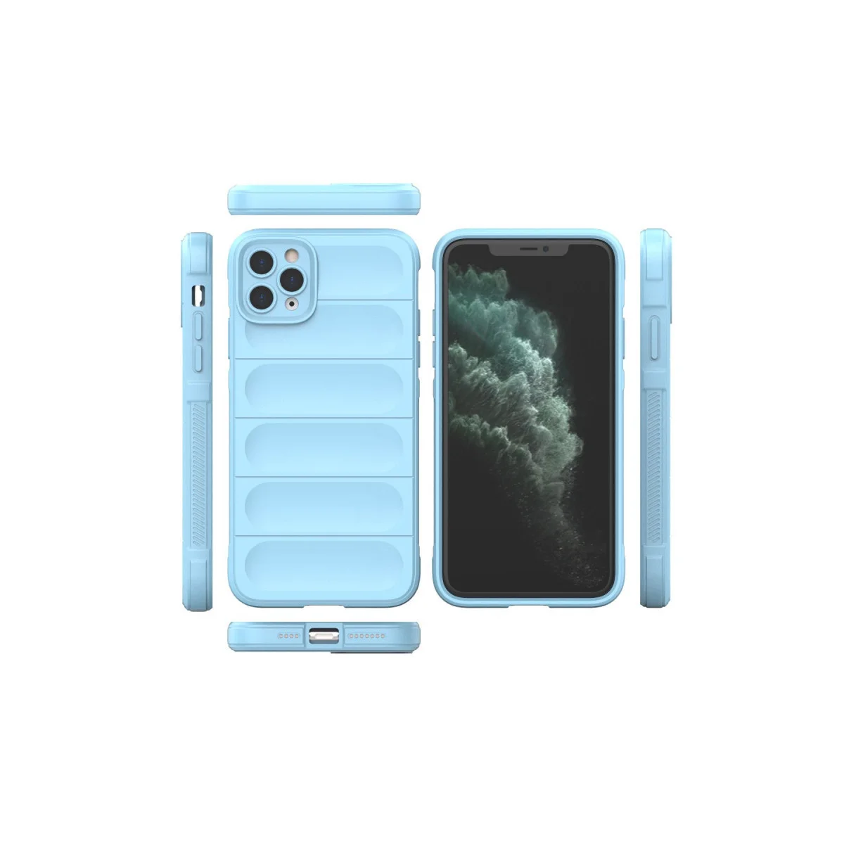 iPhone 11 Pro Kılıf Optimum Silikon - Sky Blue