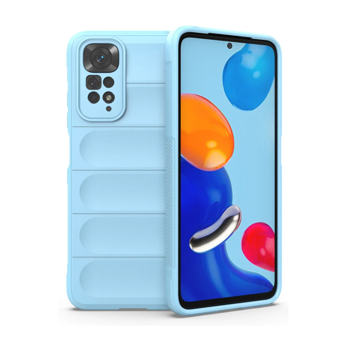Redmi Note 11 Kılıf Optimum Silikon - Sky Blue