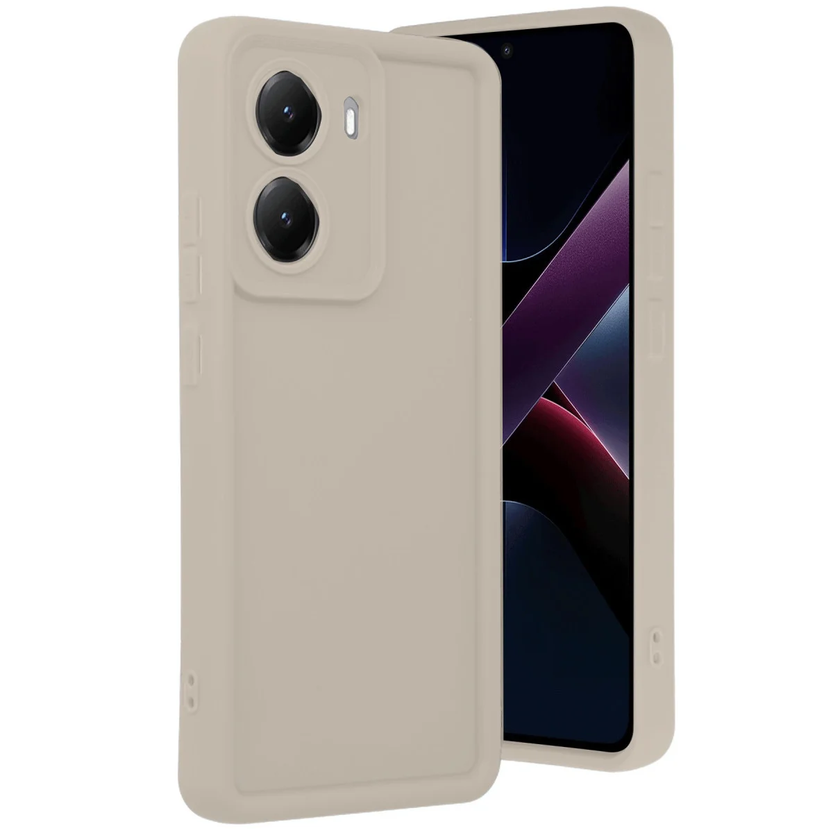 Poco X7 Pro Viera Silikon - Krem