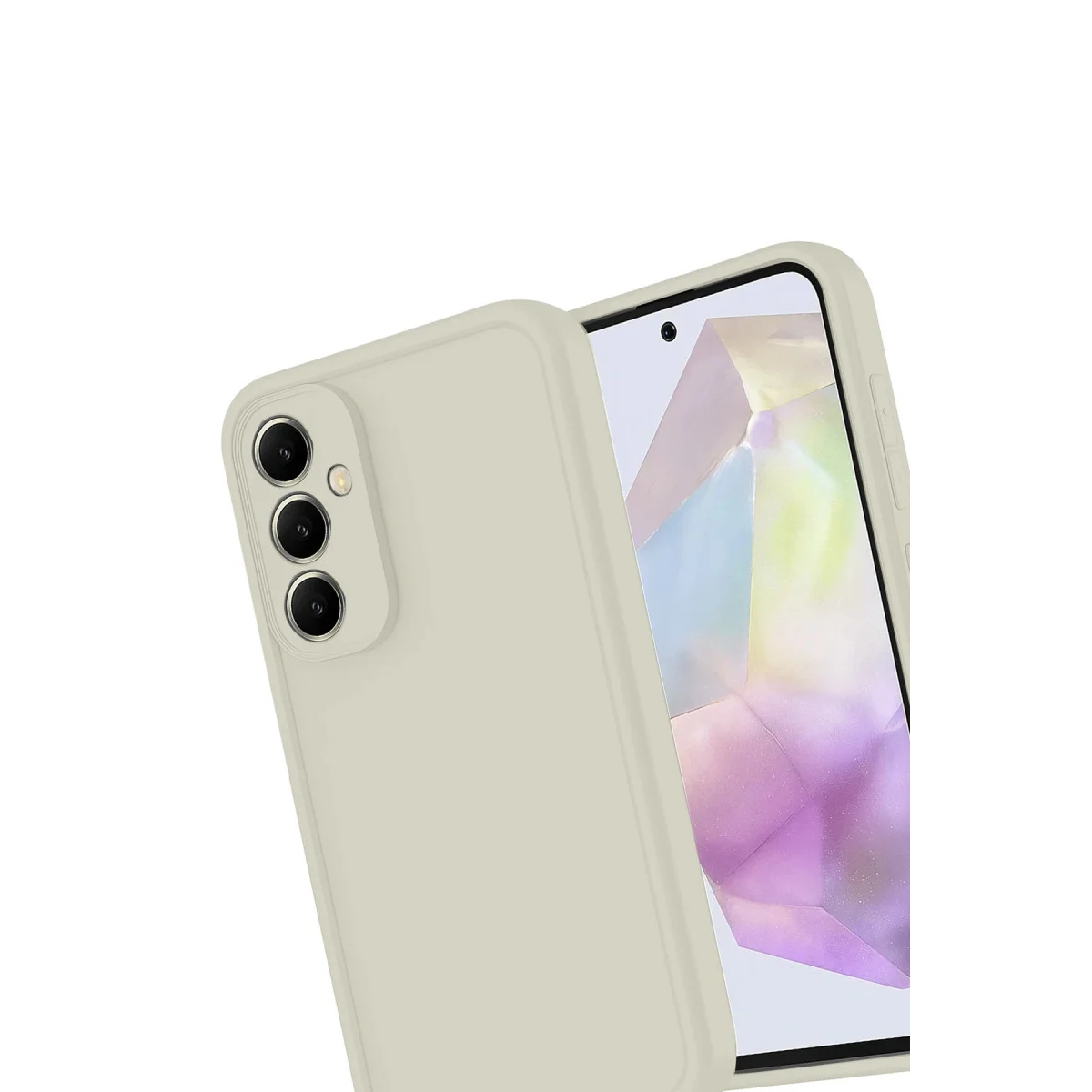 Galaxy A17 5G Viera Silikon - Krem