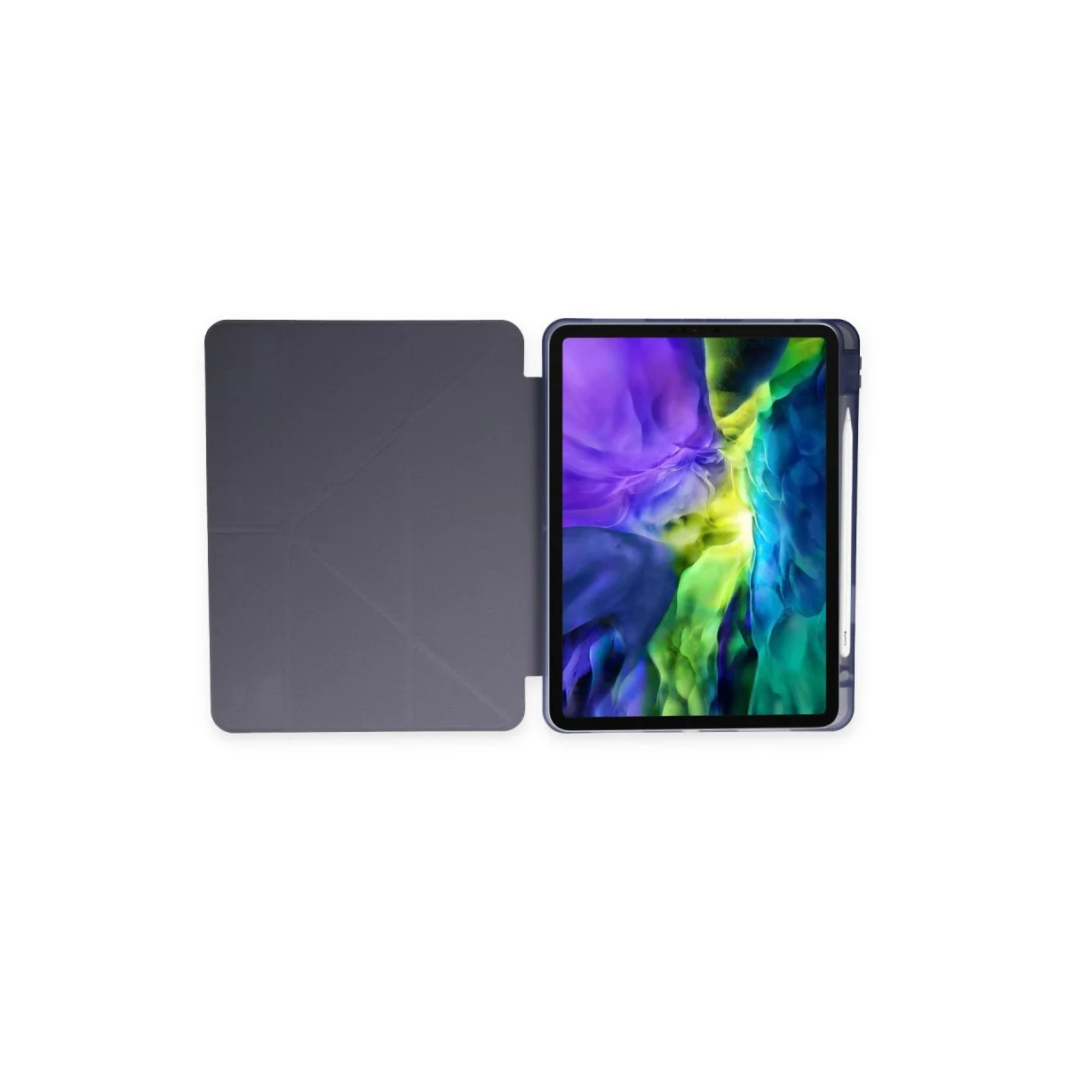 iPad Pro 11 (2024) Kılıf Kalemlikli Mars Tablet Kılıfı - Lavender