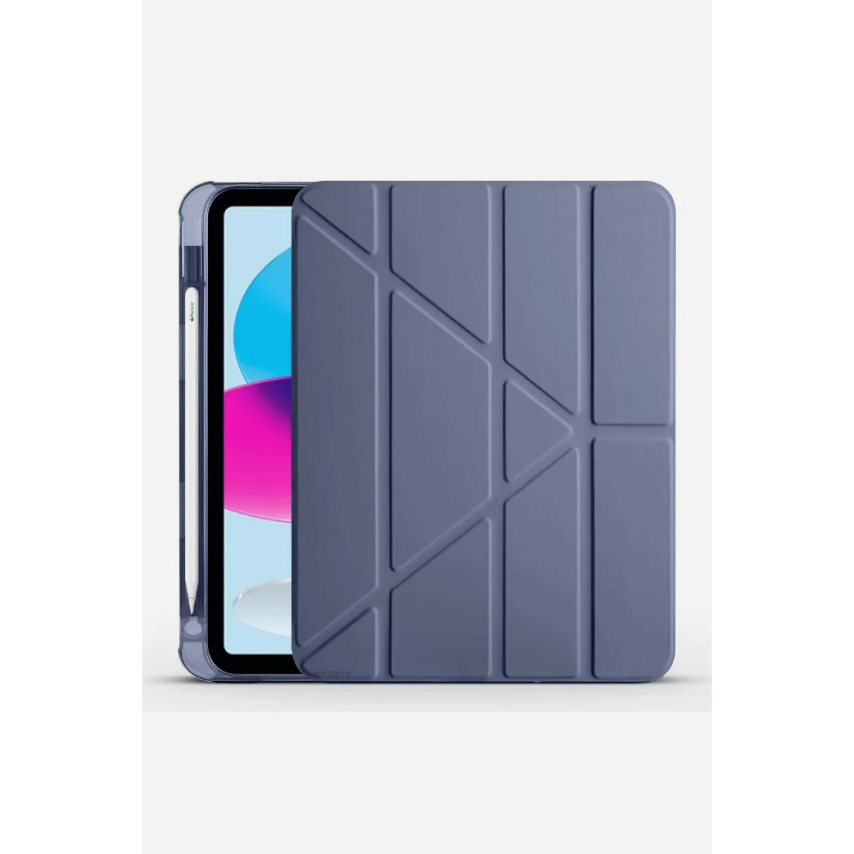 iPad 2022 10.9 (10.nesil) Kılıf Kalemlikli Mars Tablet Kılıfı - Lavender