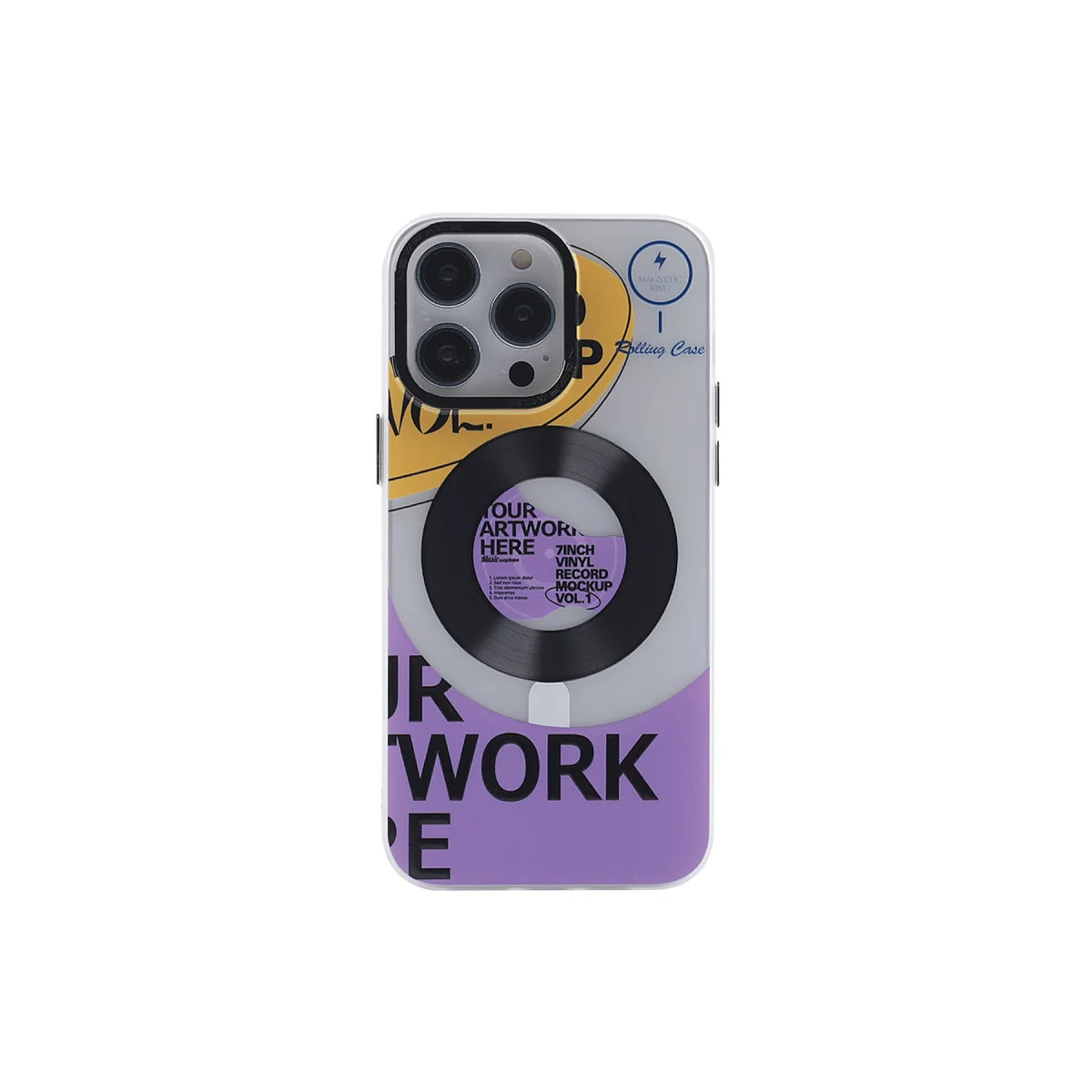 iPhone 12 Pro Max Kılıf Apollo Magneticsafe Desenli Kapak - Apollo Şeffaf - 6