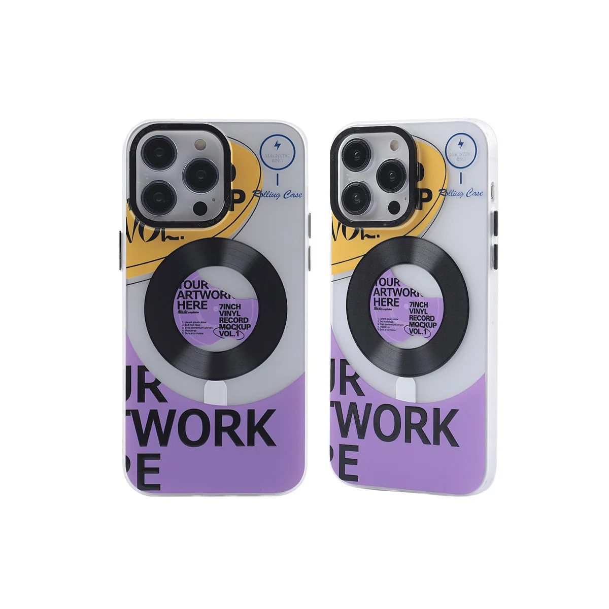 iPhone 14 Pro Kılıf Apollo Magneticsafe Desenli Kapak - Apollo Şeffaf - 6