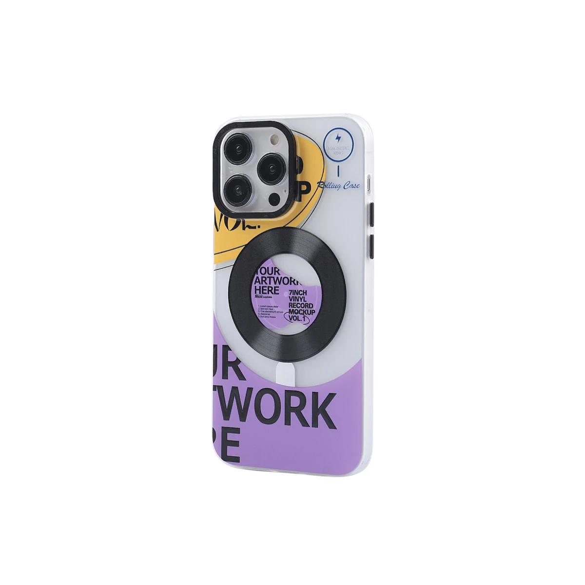iPhone 14 Pro Kılıf Apollo Magneticsafe Desenli Kapak - Apollo Şeffaf - 6