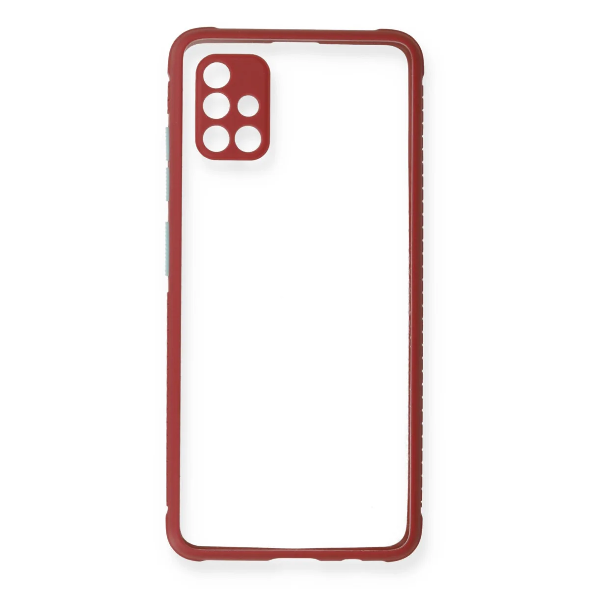 Galaxy A71 Kılıf Miami Şeffaf Silikon - Fuşya