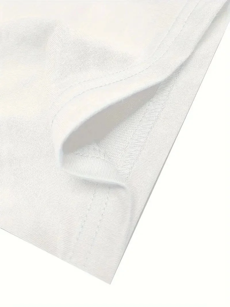 ERKEK T-Shirt  No Risk No Story Baskılı Bisiklet Yaka Tişört - Beyaz