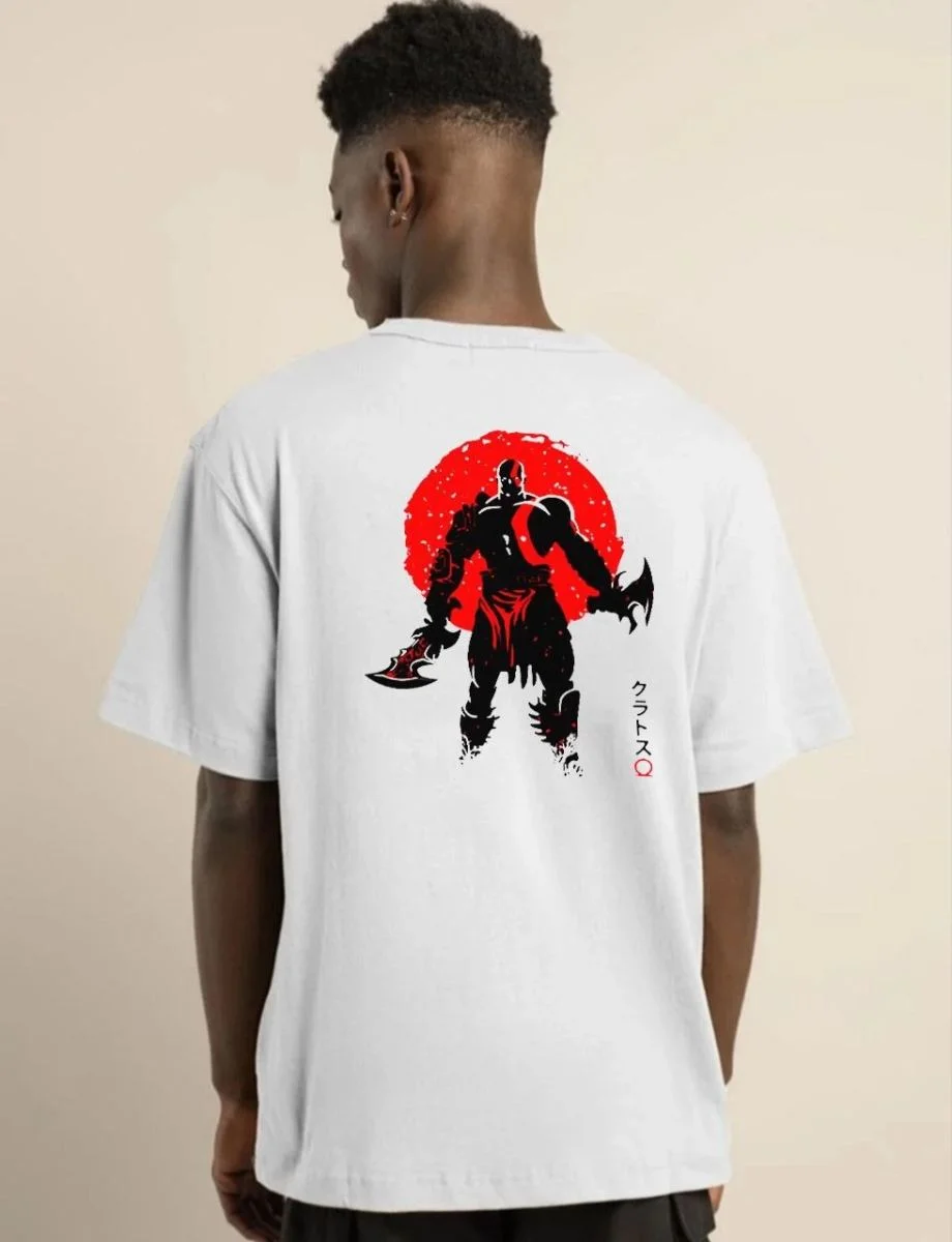 Erkek Baskılı T-Shirt Kısa Kol Bisiklet Yaka Regular Fit Rahat Kalıp Günlük Tişört - Beyaz