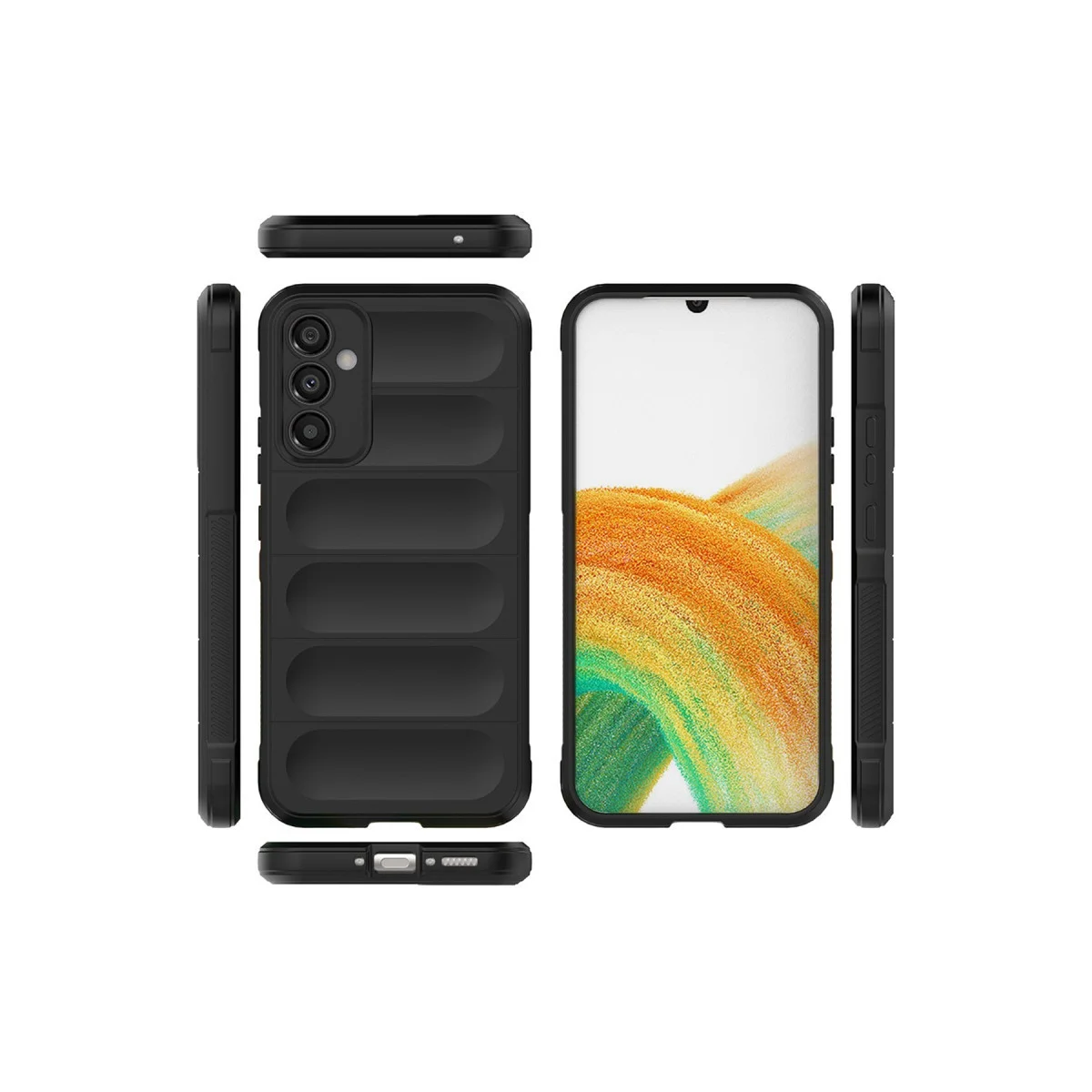 Galaxy A05S Kılıf Optimum Silikon - Siyah
