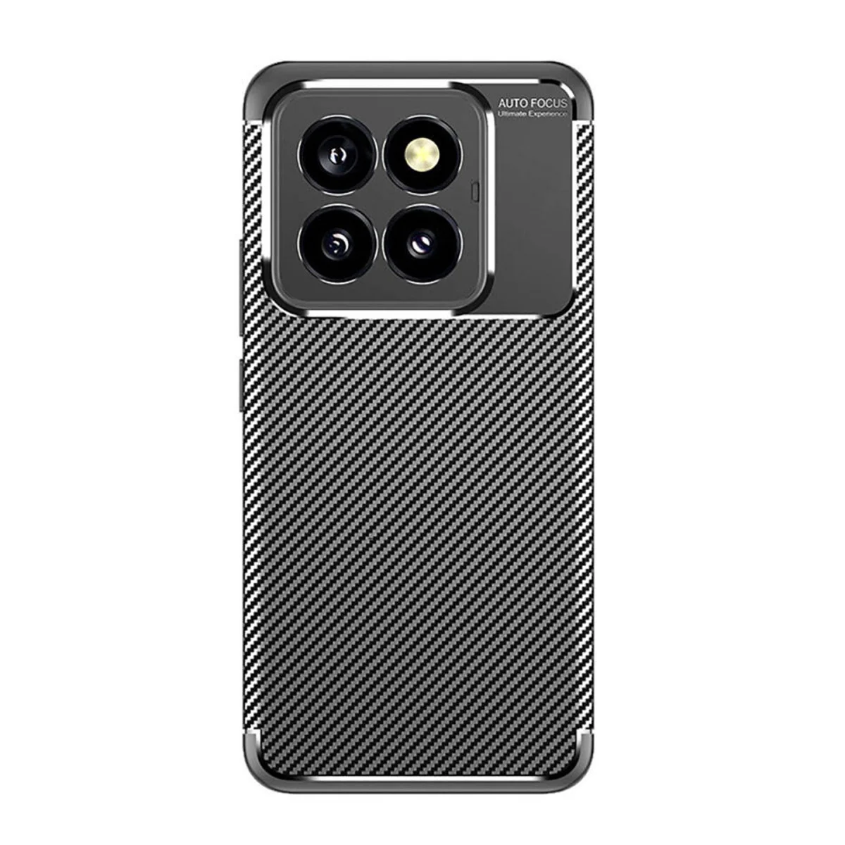 Mi 14T Pro Kılıf Auto Focus Karbon Kapak - Siyah