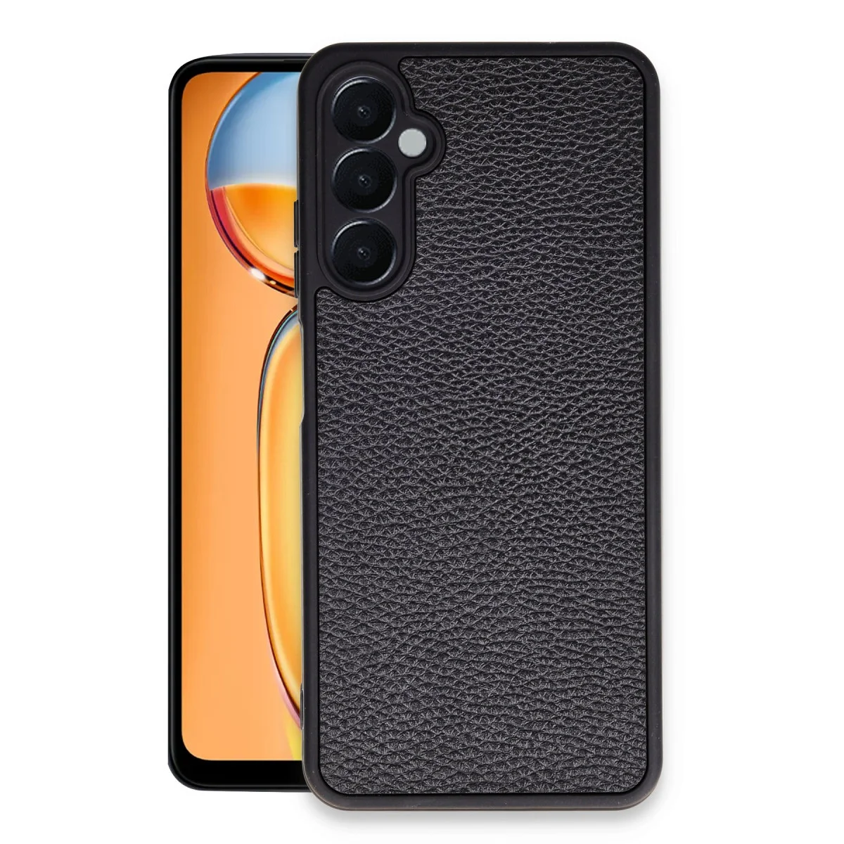 Galaxy M15 Kılıf Aras Deri Kapak - Siyah