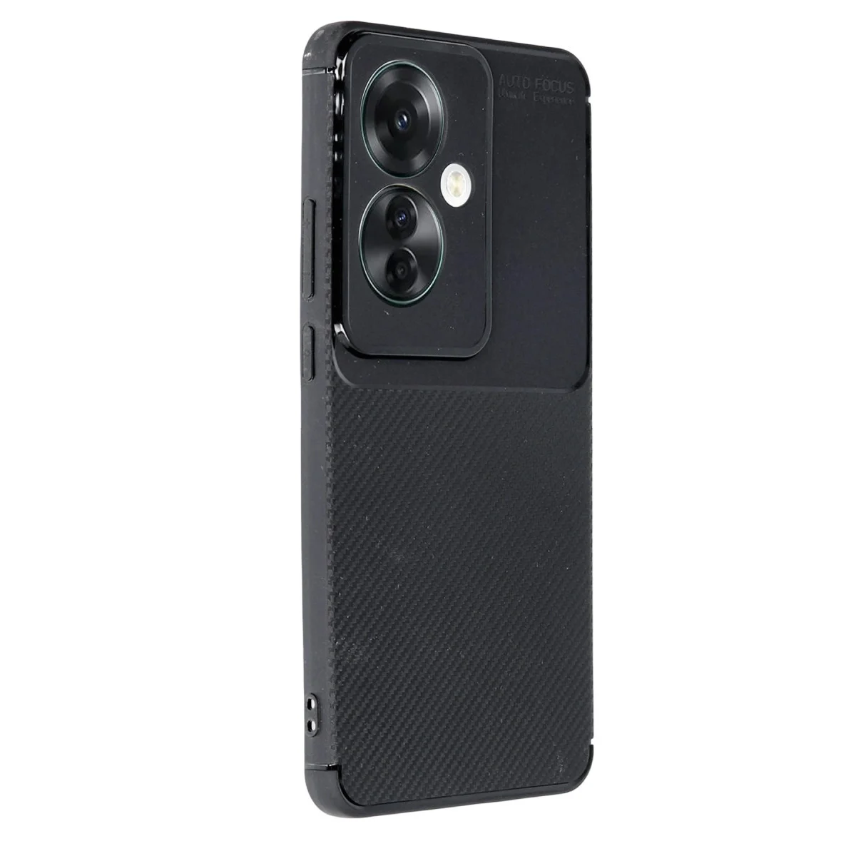 Reno 11F Kılıf Auto Focus Karbon Kapak - Siyah