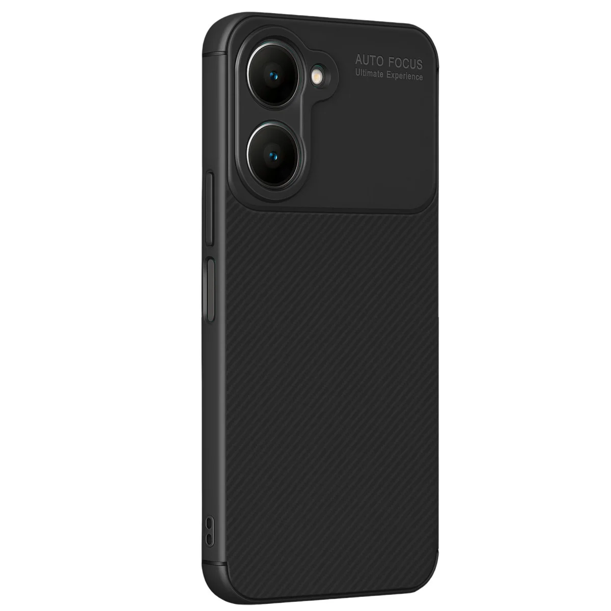 Y18 Kılıf Auto Focus Karbon Kapak - Siyah
