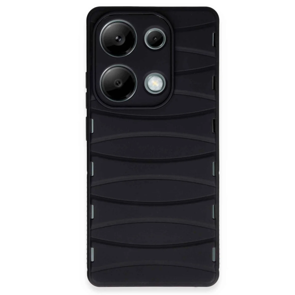 Redmi Note 13 Pro 4G Kılıf Bibercas Silikon Kapak - Siyah