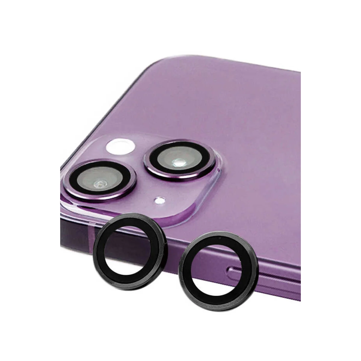 iPhone 14 Plus Raze Metal Kamera Lens - Siyah