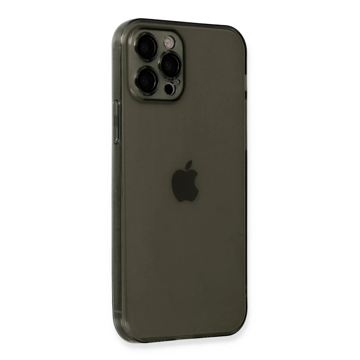iPhone 12 Pro Kılıf Fly Lens Silikon - Siyah