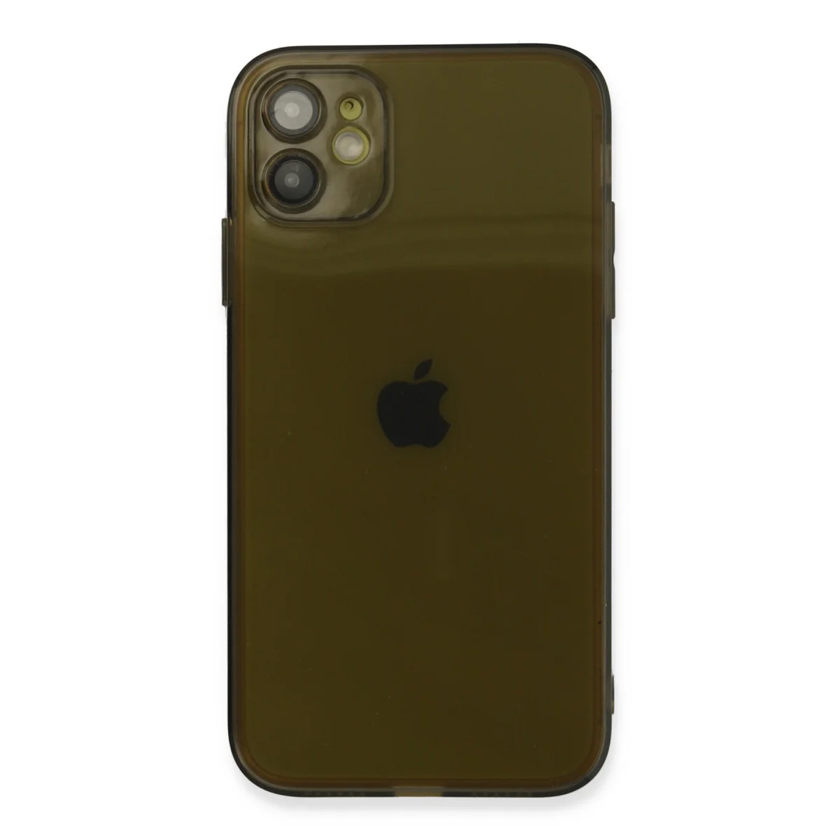 iPhone 12 Kılıf Fly Lens Silikon - Siyah