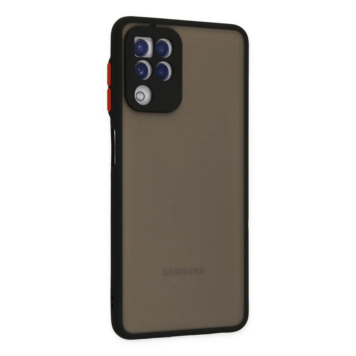 Galaxy A22 Kılıf Montreal Silikon Kapak - Siyah