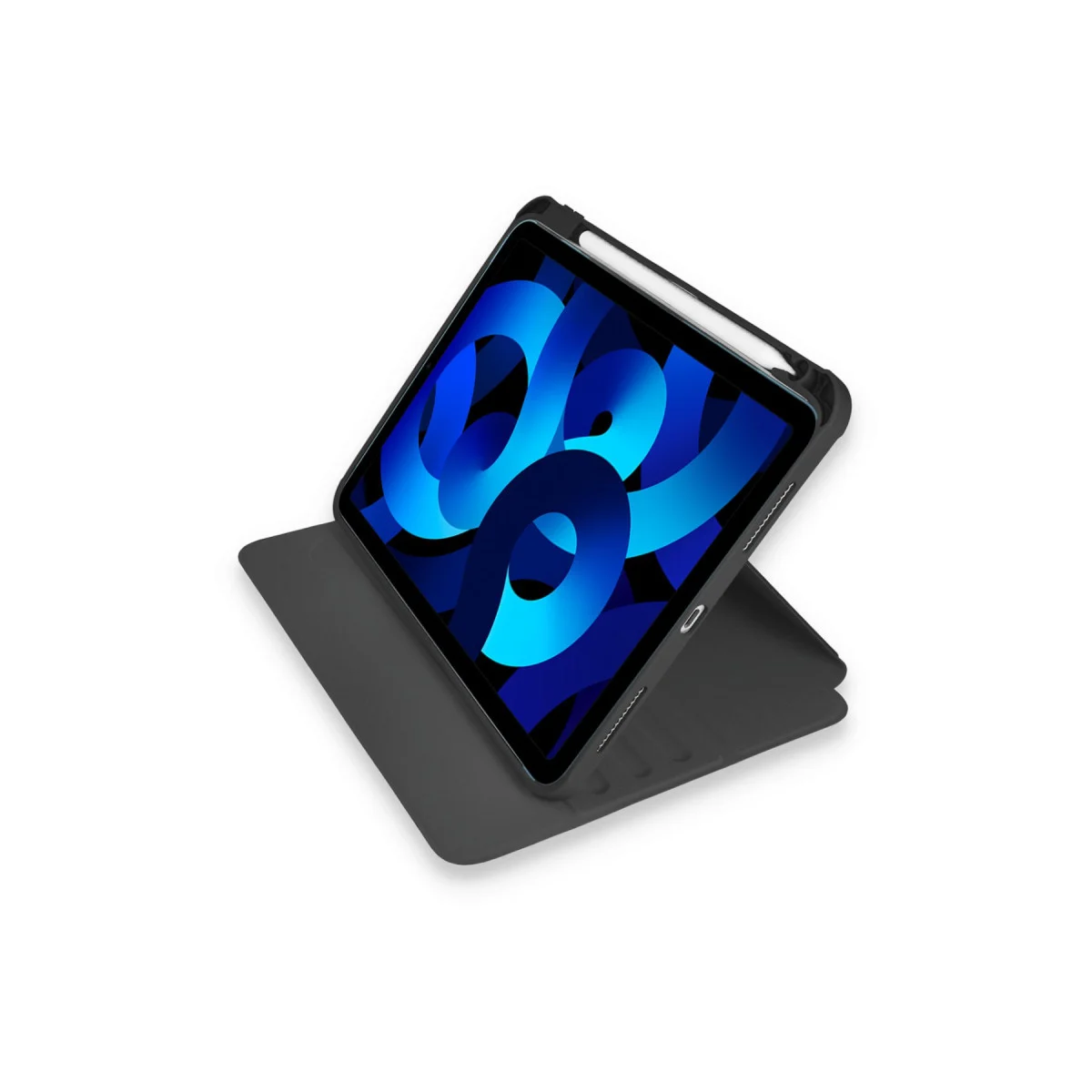 iPad 10.2 (7.nesil) Kılıf Starling 360 Kalemlikli Tablet Kılıf - Siyah