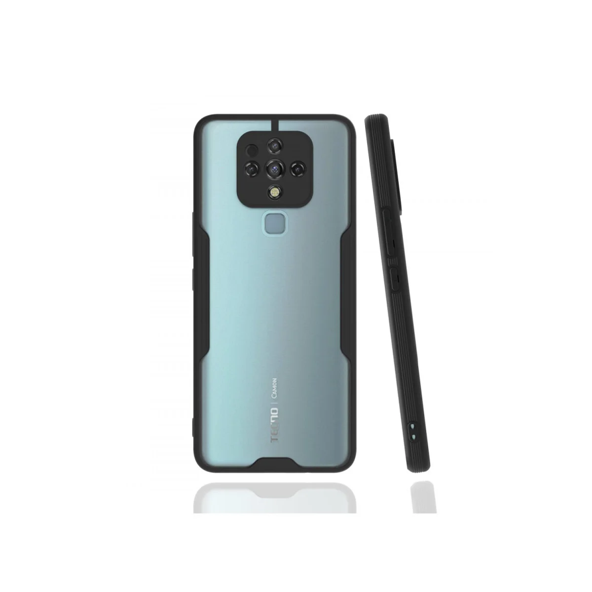 Camon 16 Kılıf Platin Silikon - Siyah