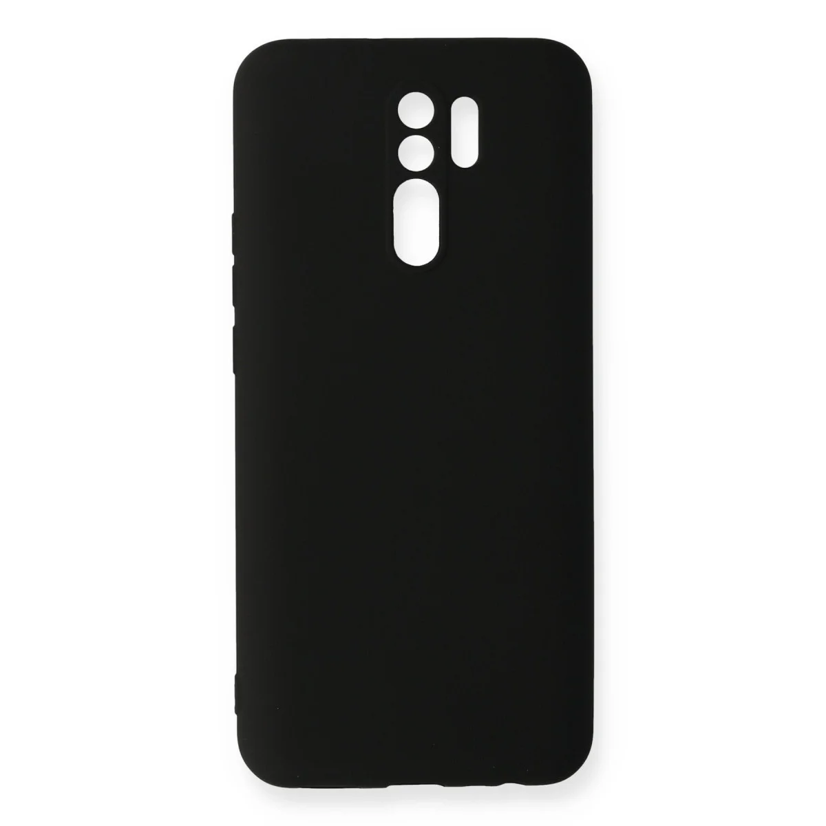 Redmi 9 Kılıf Nano içi Kadife Silikon - Siyah
