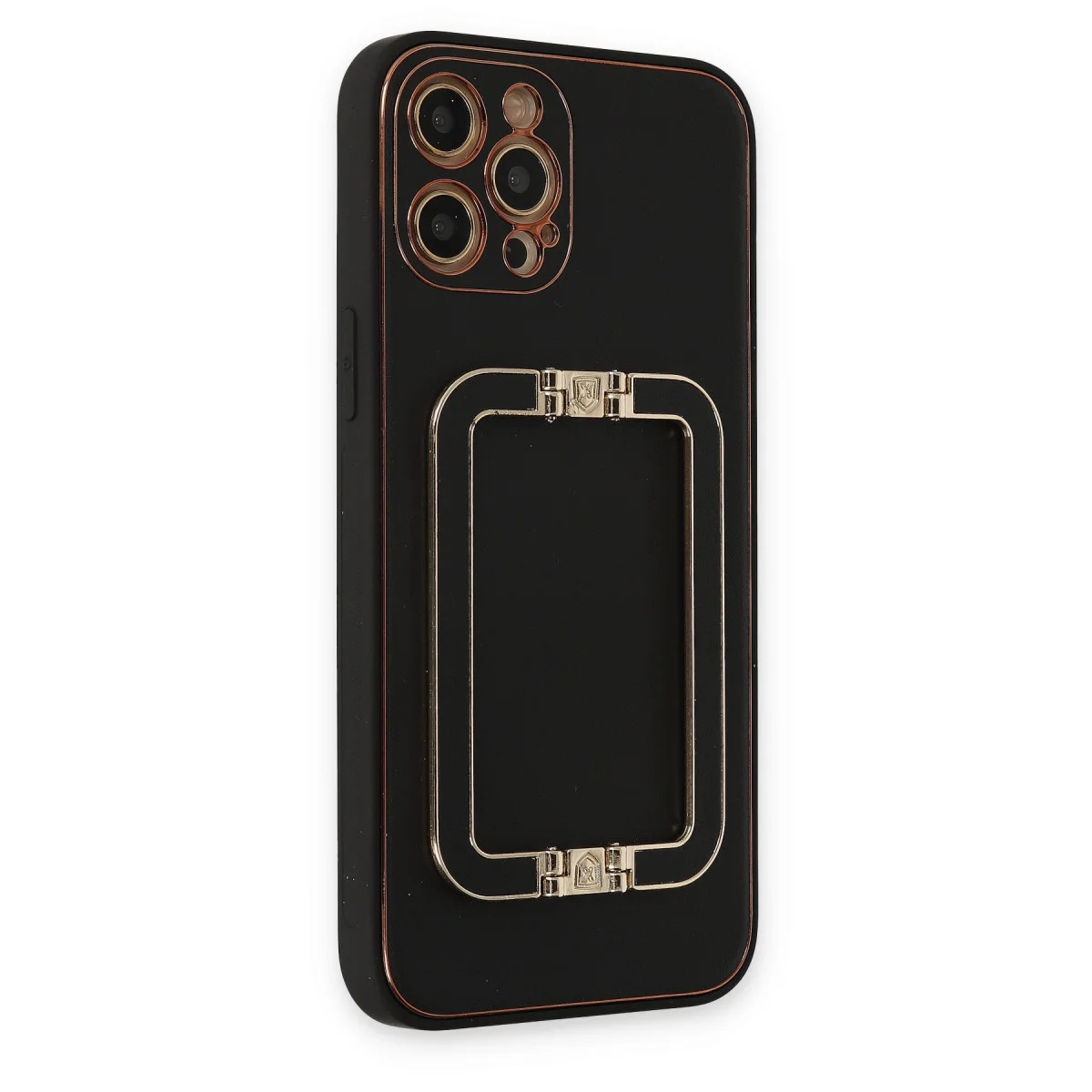 iPhone 12 Pro Max Kılıf Coco Elit Kapak - Siyah