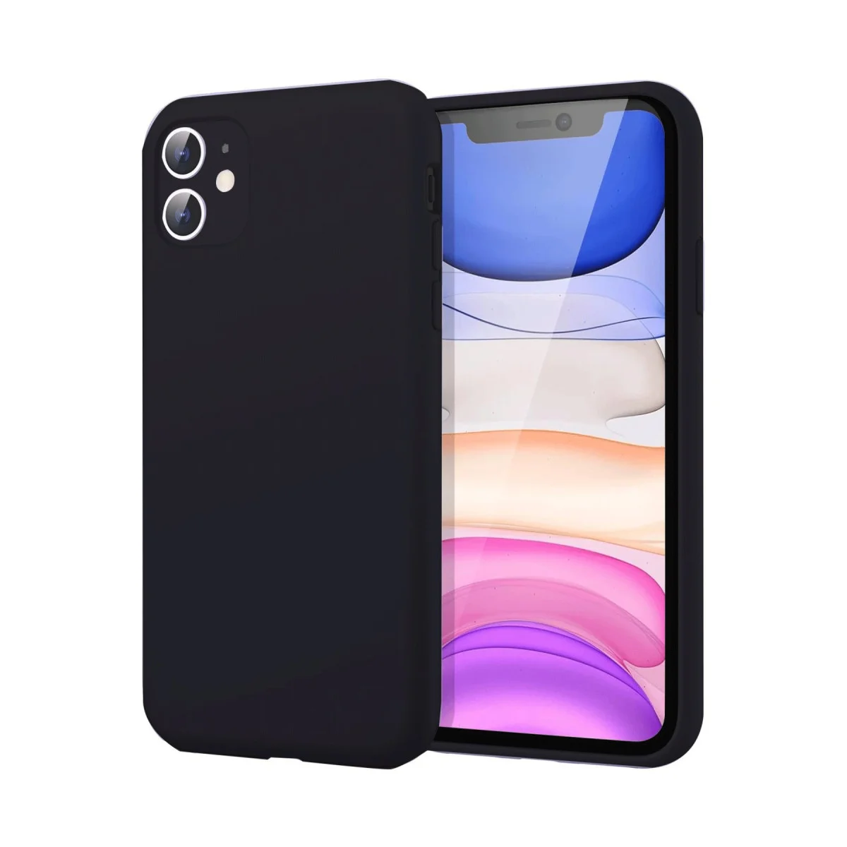 iPhone 11 Kılıf First Silikon - Siyah