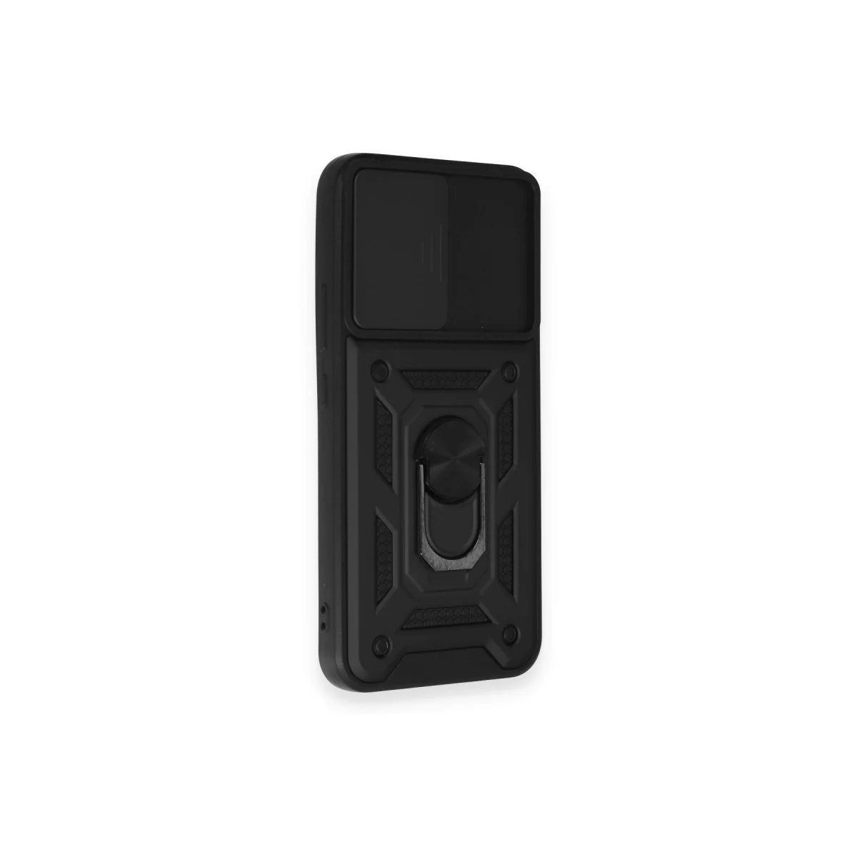 Galaxy A54 5G Kılıf Pars Lens Yüzüklü Silikon - Siyah