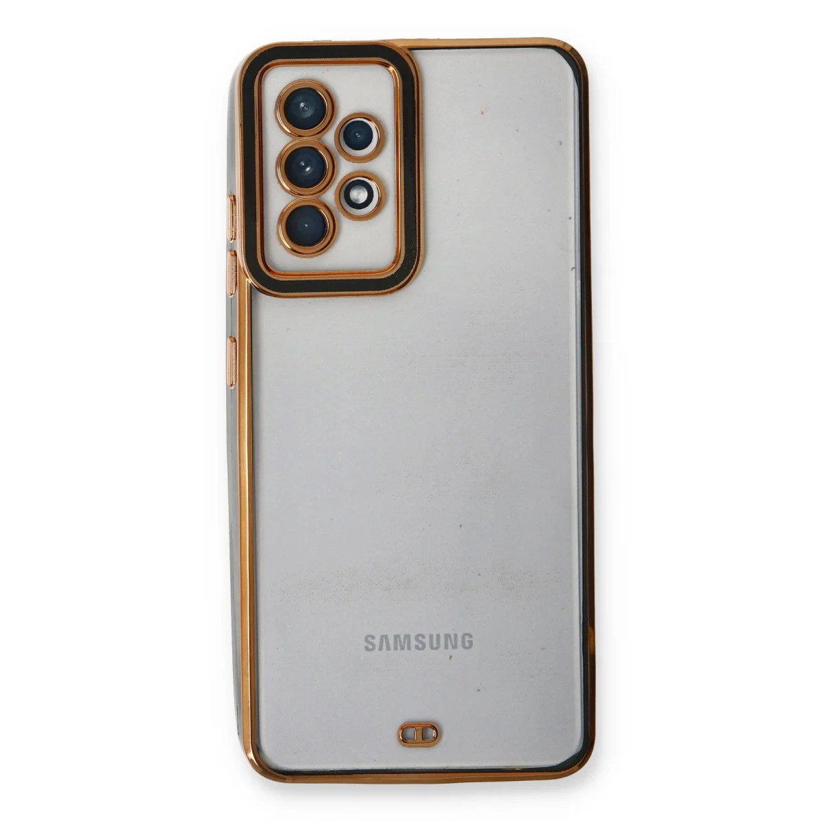 Galaxy A73 5G Kılıf Liva Lens Silikon - Siyah