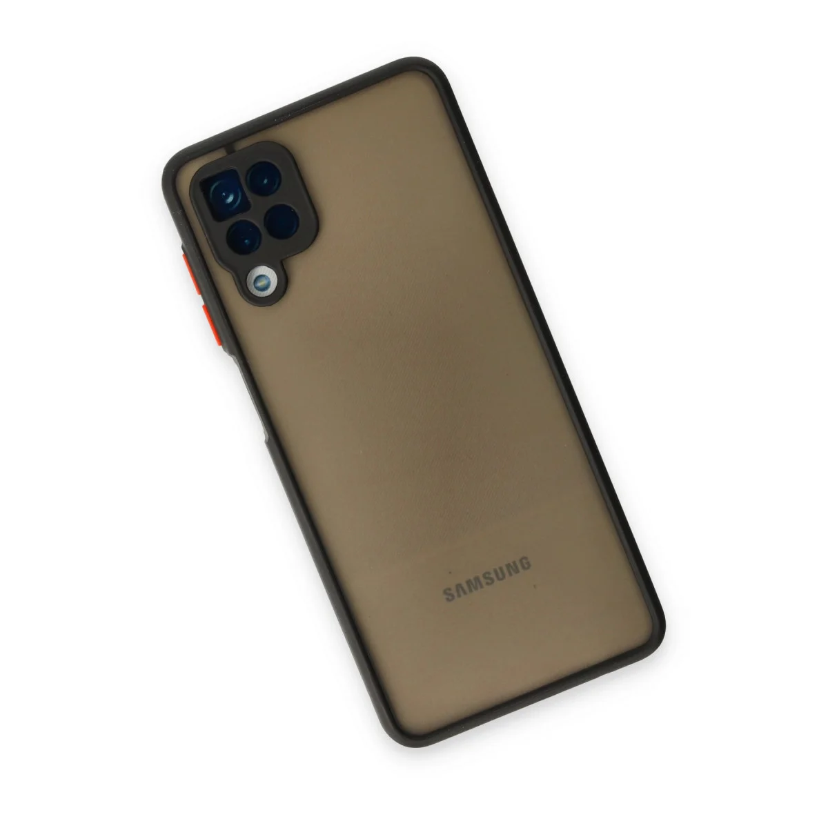Galaxy A12 Kılıf Montreal Silikon Kapak - Siyah