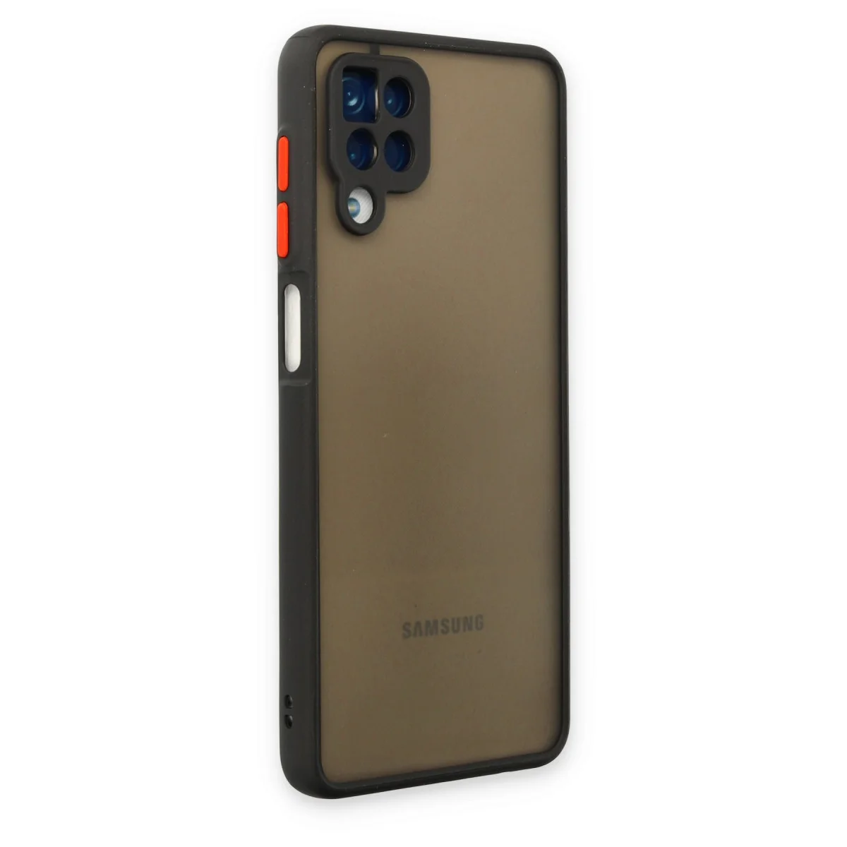 Galaxy A12 Kılıf Montreal Silikon Kapak - Siyah