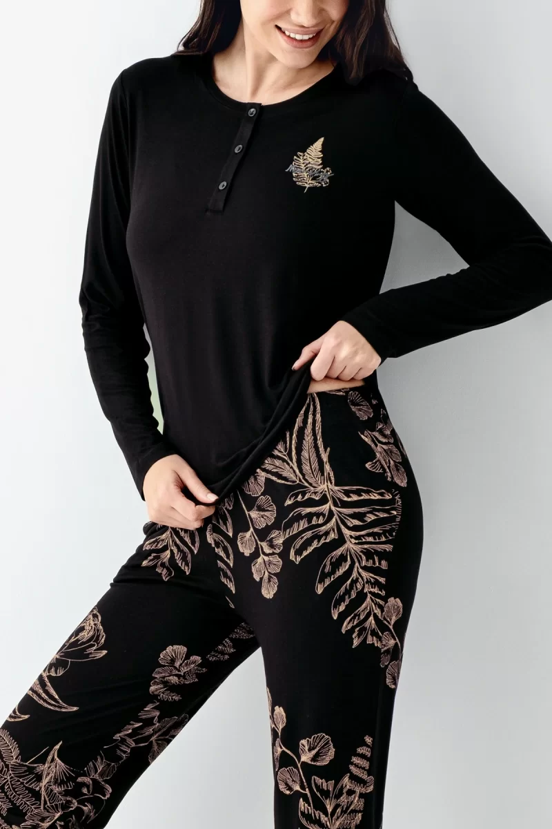 Arnetta 3439-S Kadın Uzun Kol Pijama Takım