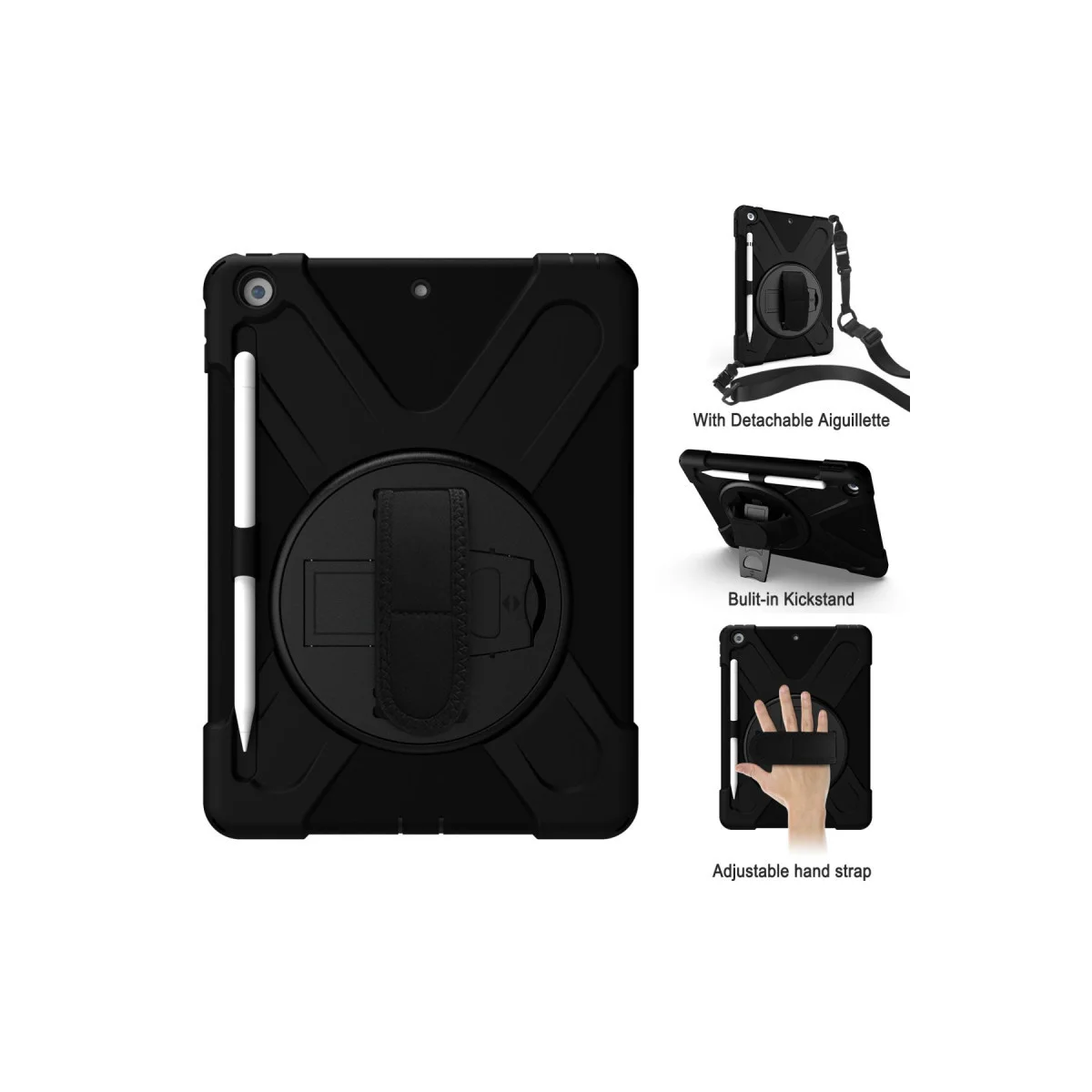 iPad 5 Air 9.7 Kılıf Amazing Tablet Kapak - Siyah