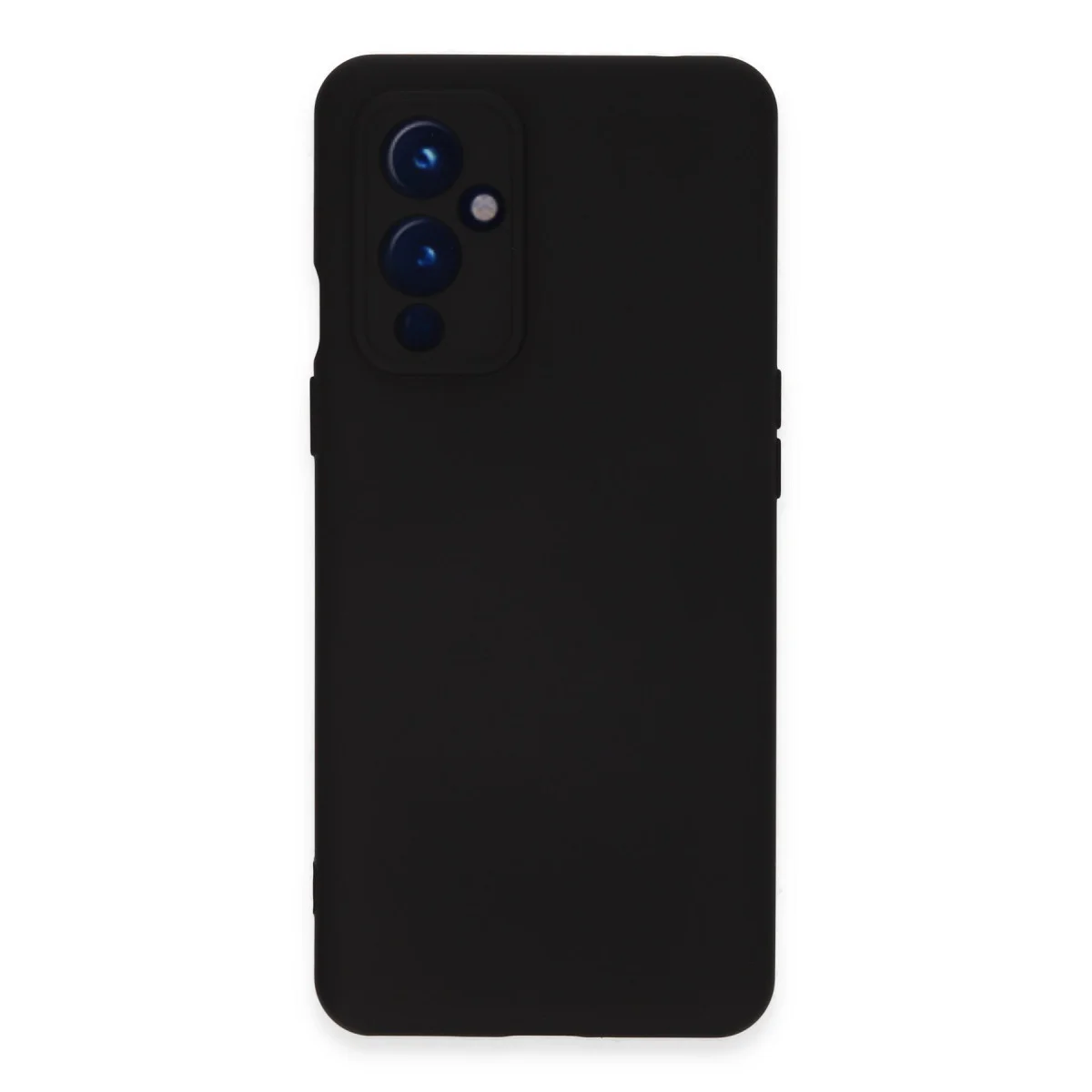 One Plus 9 Kılıf Nano içi Kadife Silikon - Siyah