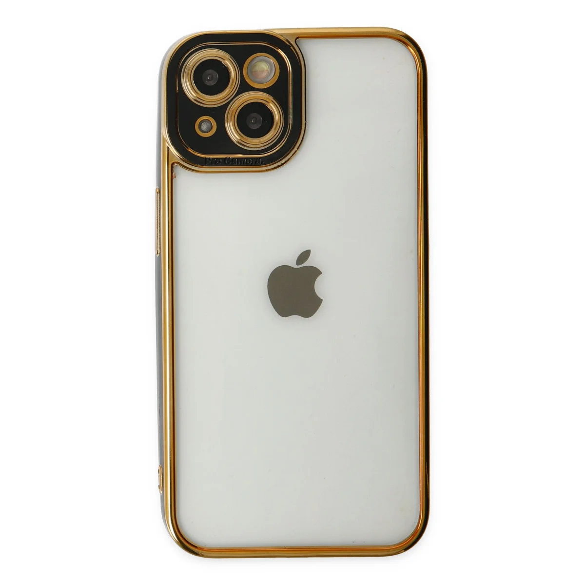 iPhone 14 Plus Kılıf Liva Lens Silikon - Siyah
