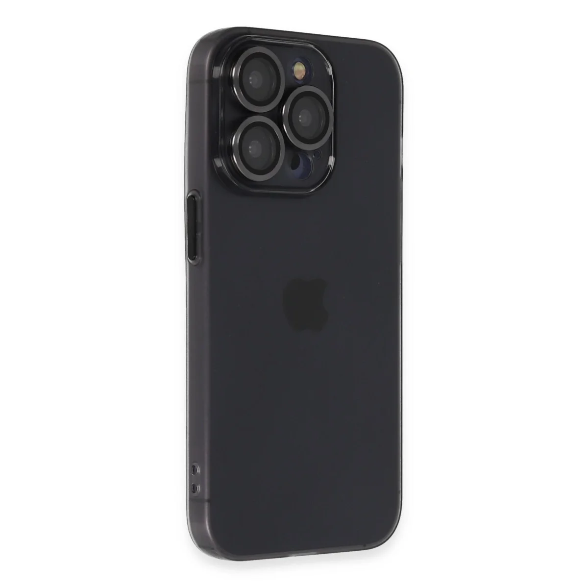 iPhone 14 Pro Kılıf Luko Lens Silikon - Siyah