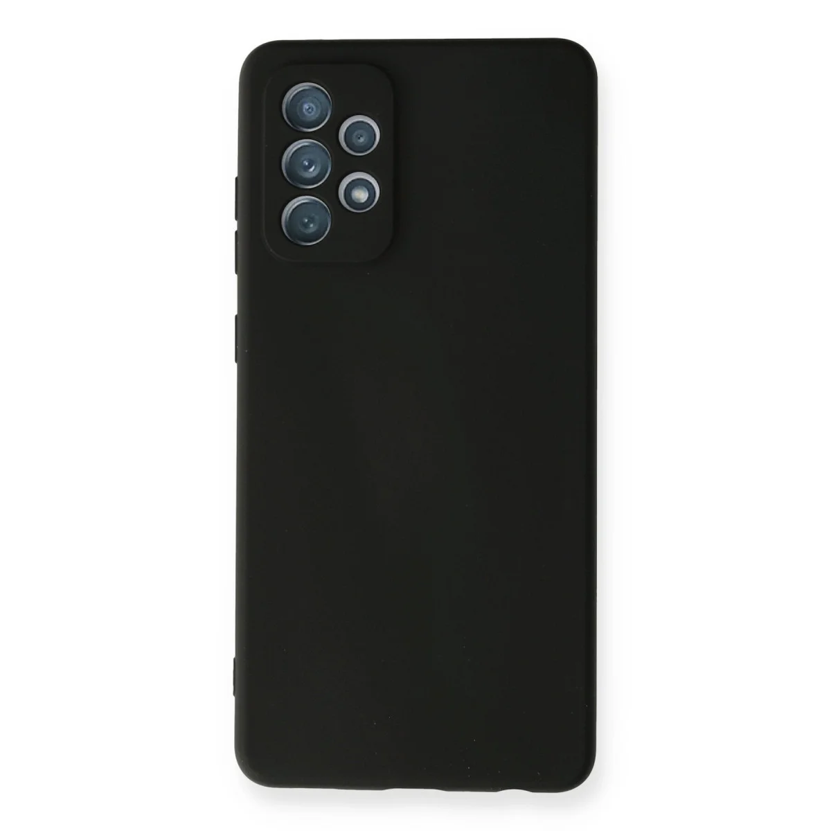 Galaxy A72 Kılıf Nano içi Kadife Silikon - Siyah