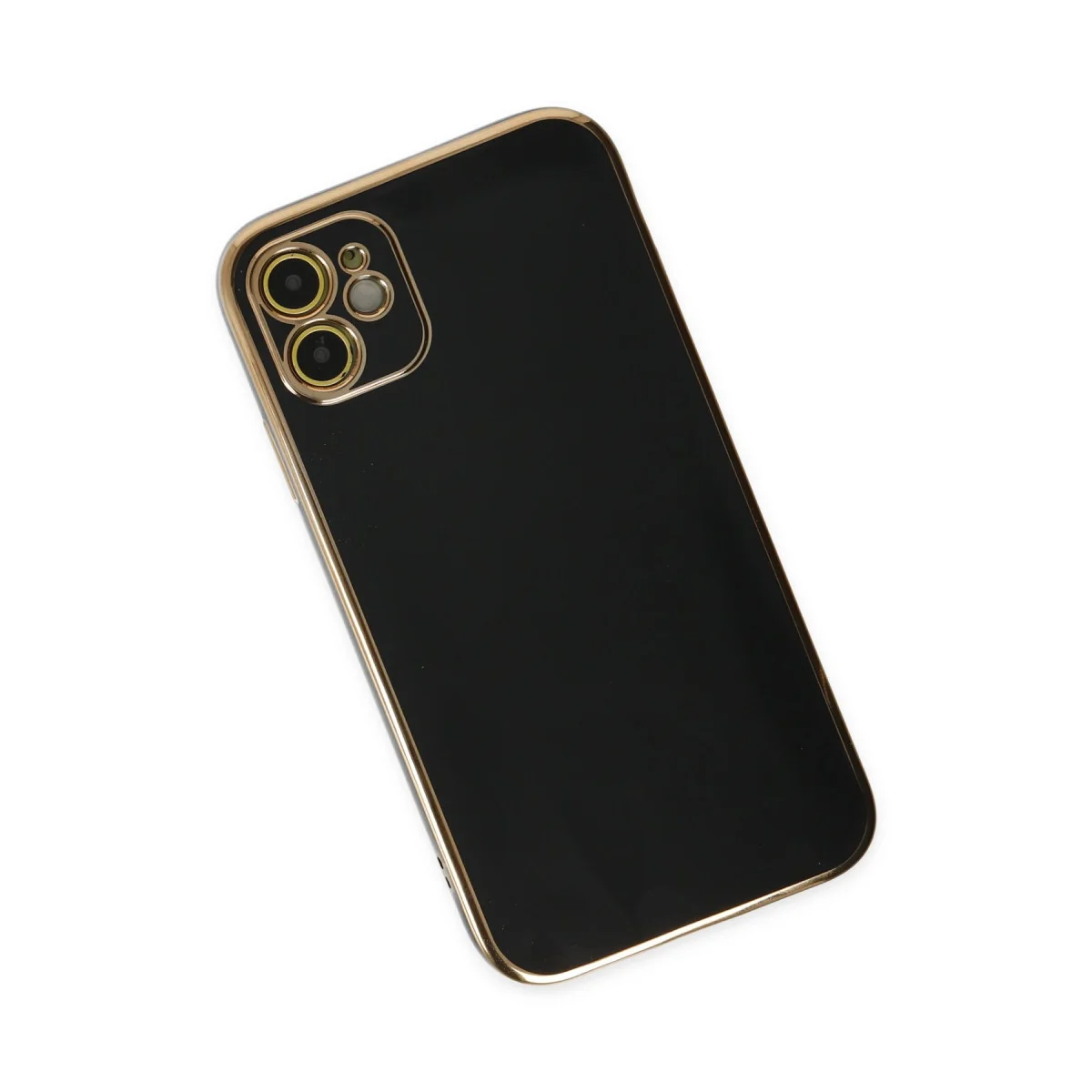 iPhone 12 Kılıf Volet Silikon - Siyah