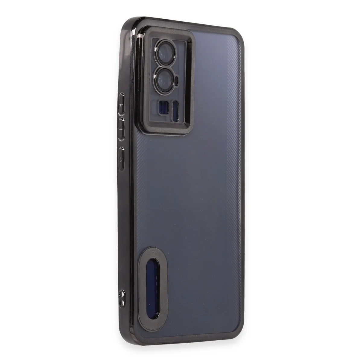 Poco F5 Pro Kılıf Slot Silikon - Siyah