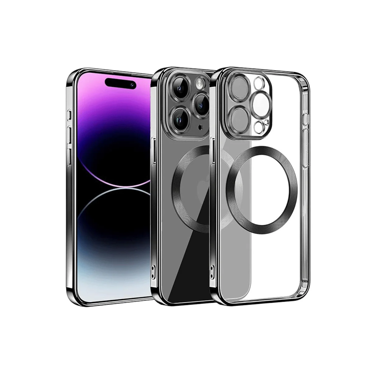 iPhone 13 Pro Max Kılıf Slot Silikon - Siyah