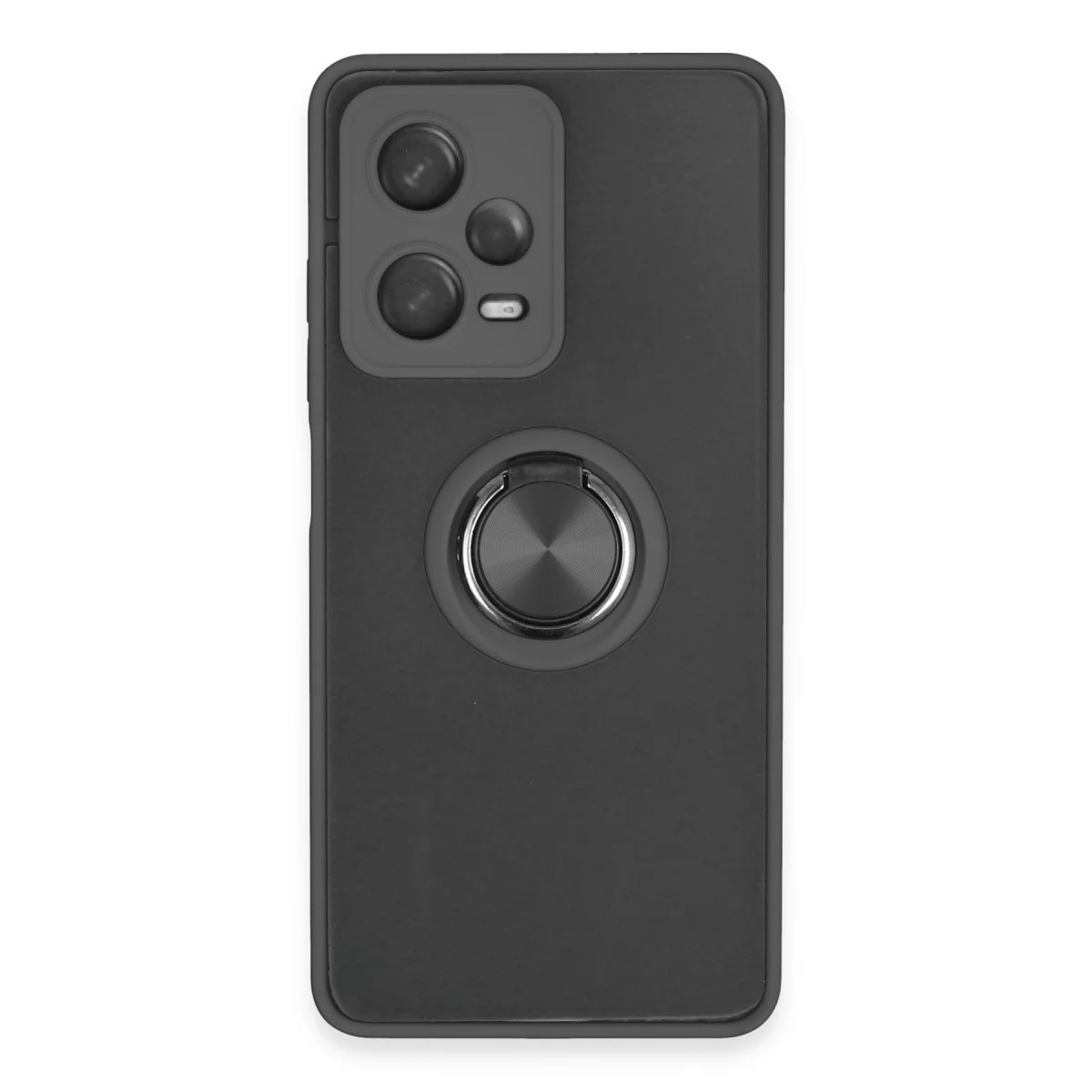 Redmi Note 12 Pro 5G Kılıf Montreal Yüzüklü Silikon Kapak - Siyah