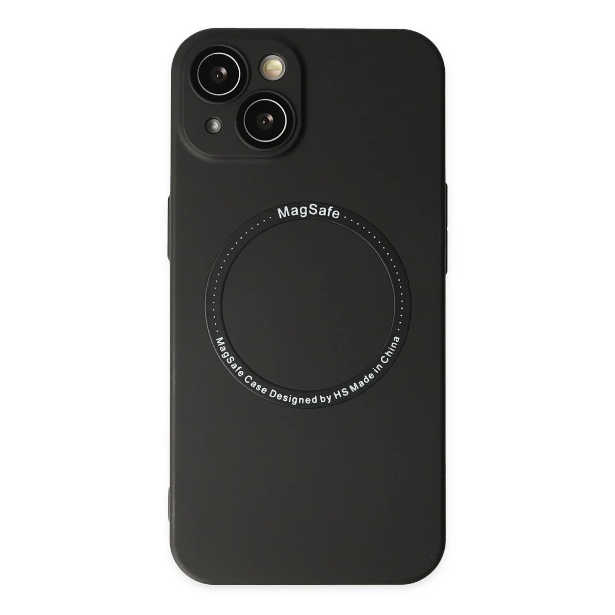 iPhone 14 Plus Kılıf Jack Magneticsafe Lens Silikon - Siyah
