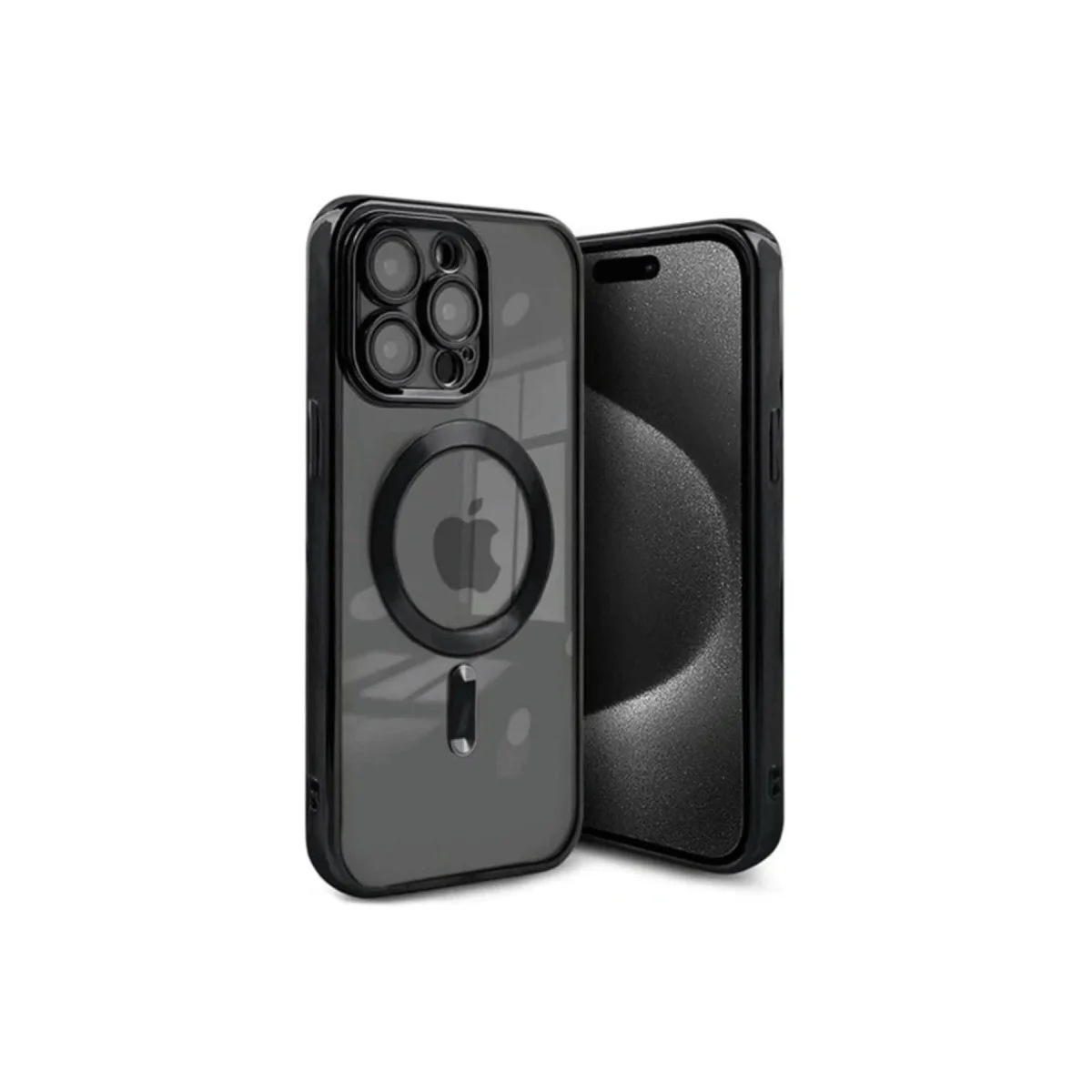 iPhone 15 Pro Kılıf Kross Magneticsafe Kapak - Siyah