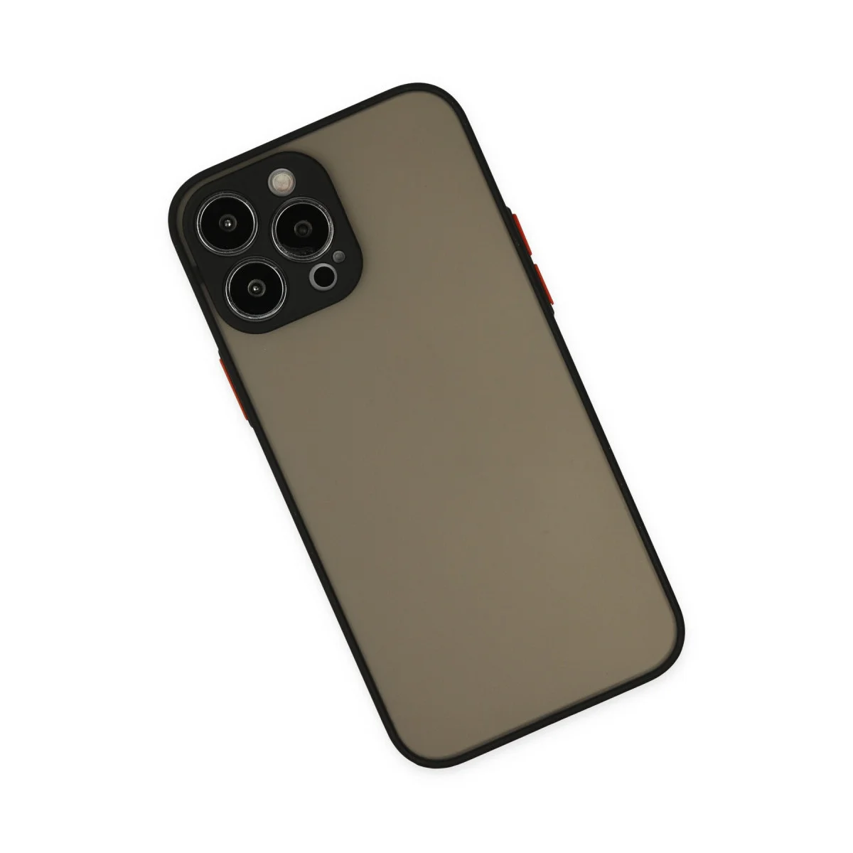 iPhone 15 Pro Max Kılıf Montreal Silikon Kapak - Siyah