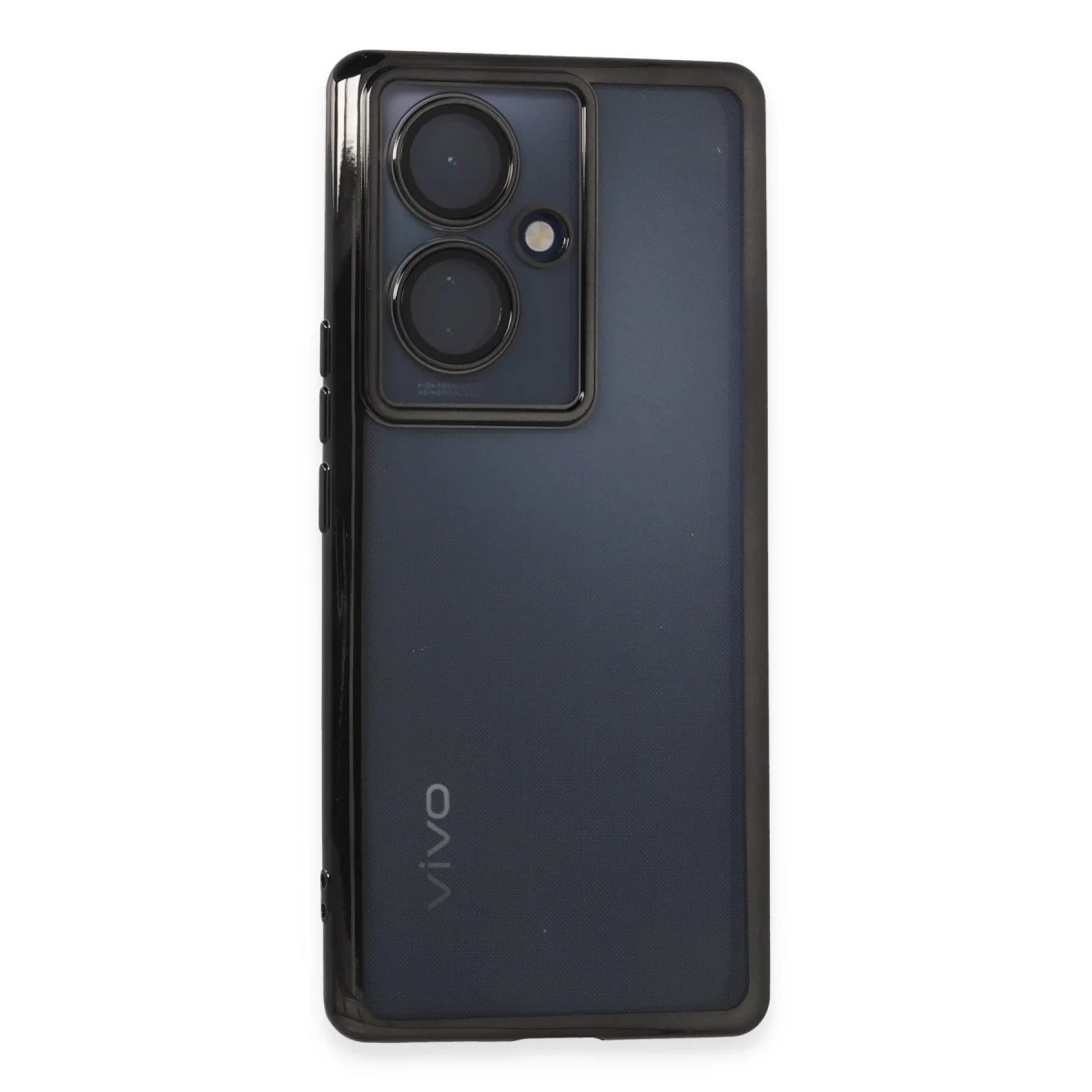 V29 Lite Kılıf Razer Lensli Silikon - Siyah