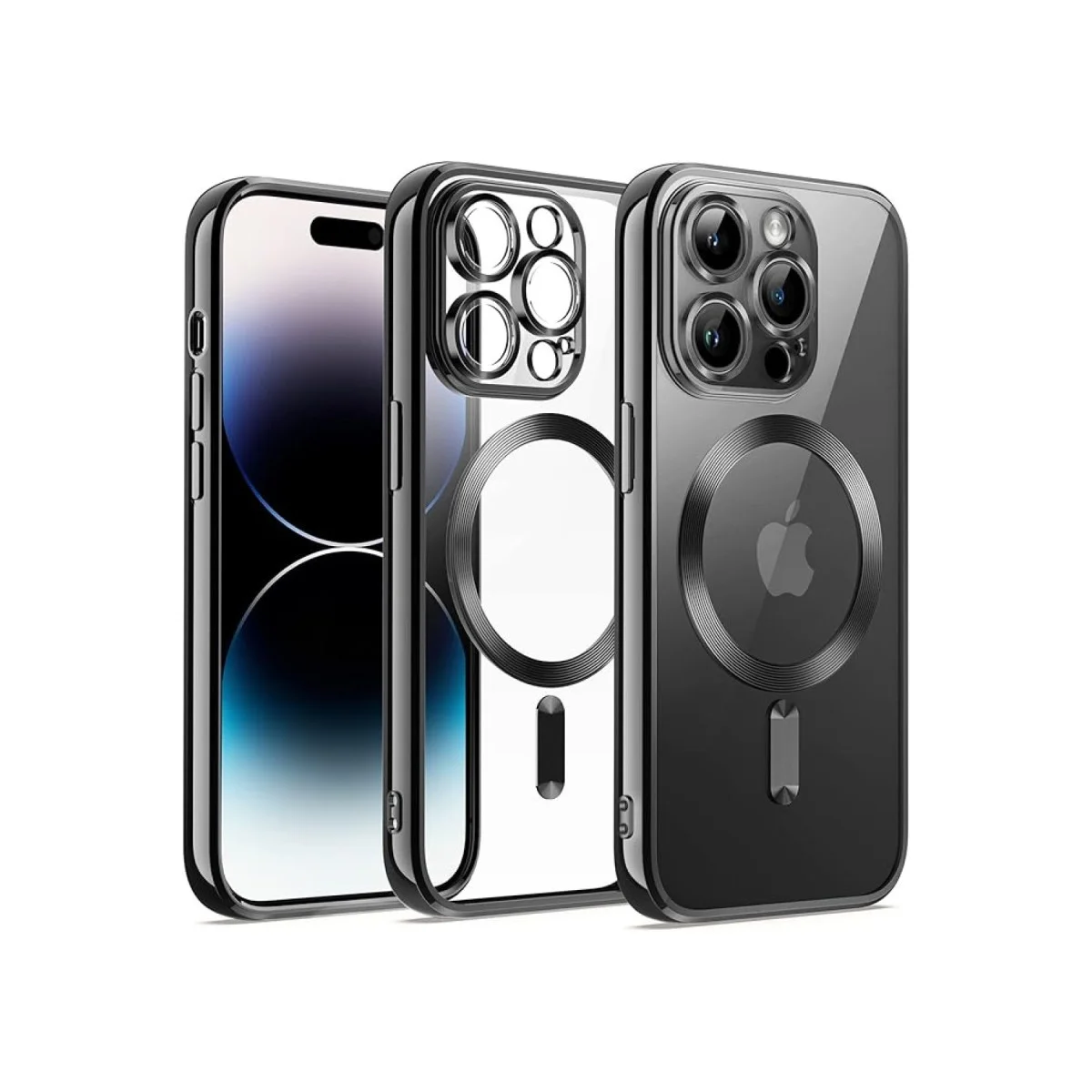 iPhone 12 Pro Kılıf Kross Magneticsafe Kapak - Siyah