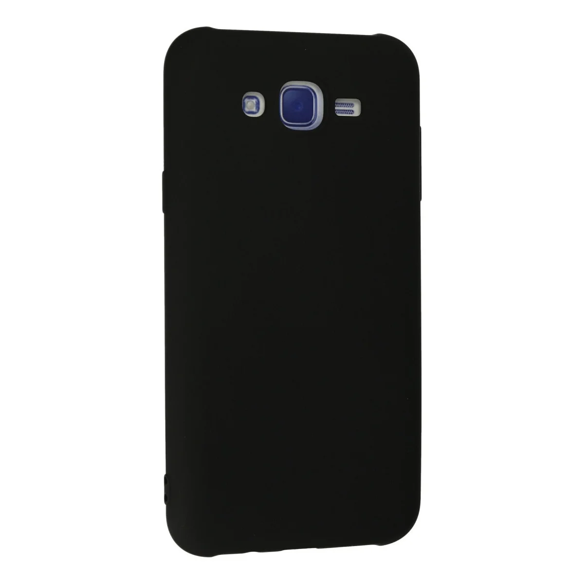 Galaxy J7 Kılıf Nano içi Kadife Silikon - Siyah