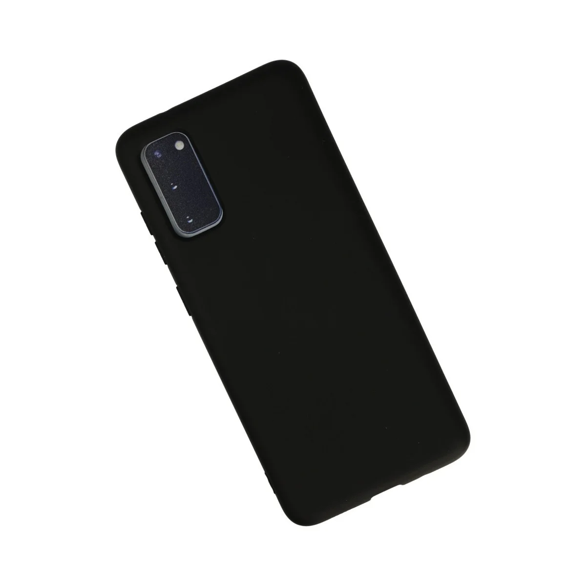 Galaxy S20 Kılıf Nano içi Kadife Silikon - Siyah