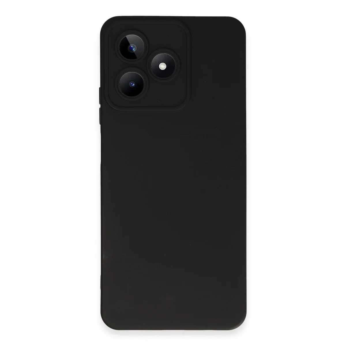 Realme C53 Kılıf Nano içi Kadife Silikon - Siyah