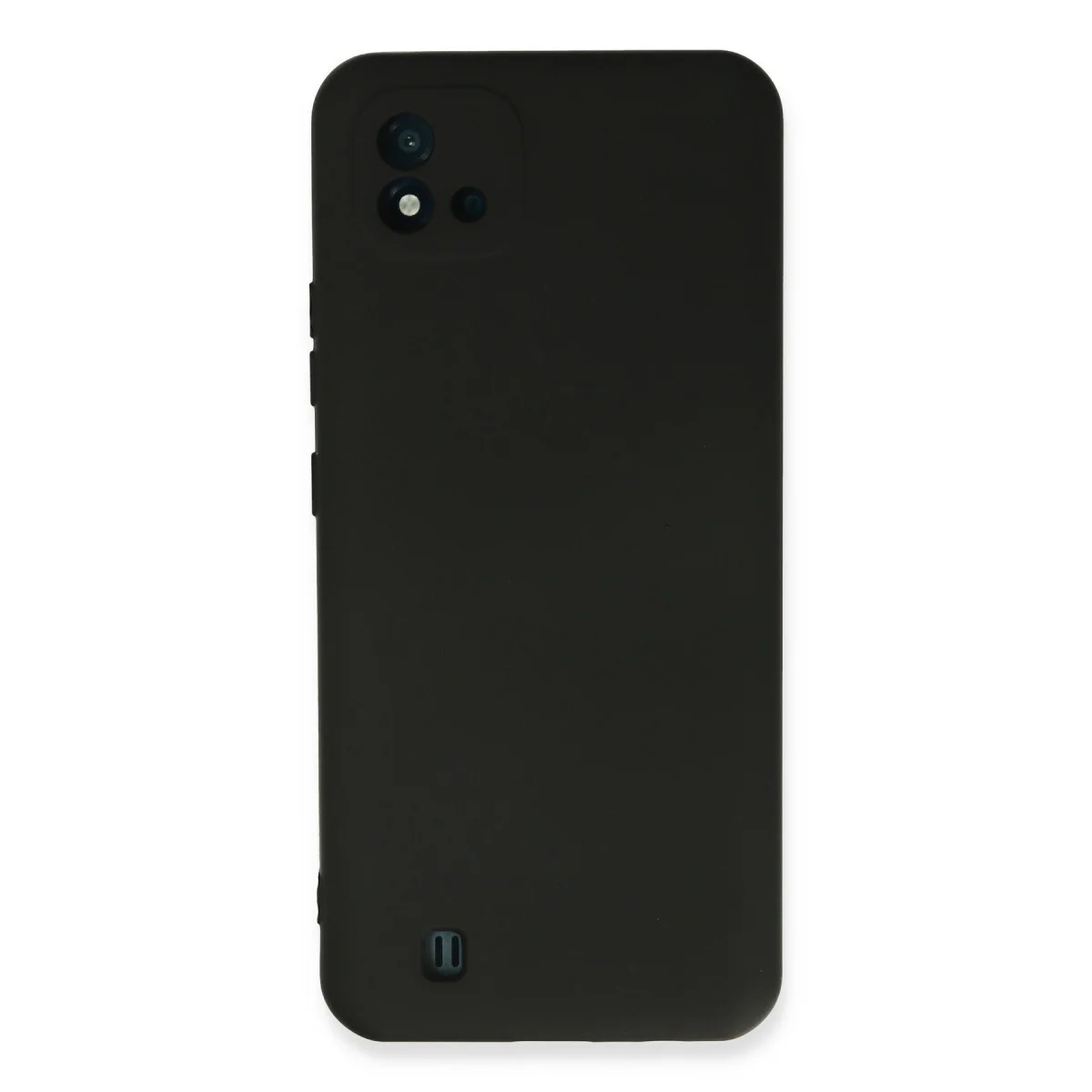 Realme C11 2021 Kılıf Nano içi Kadife Silikon - Siyah